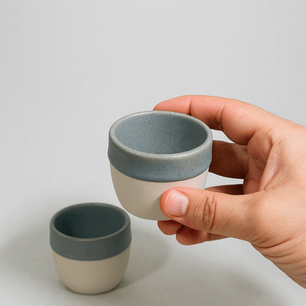 אספרסו עגלגלות – בהיר 80 מ"ל - Ceramora כוסות אספרסו