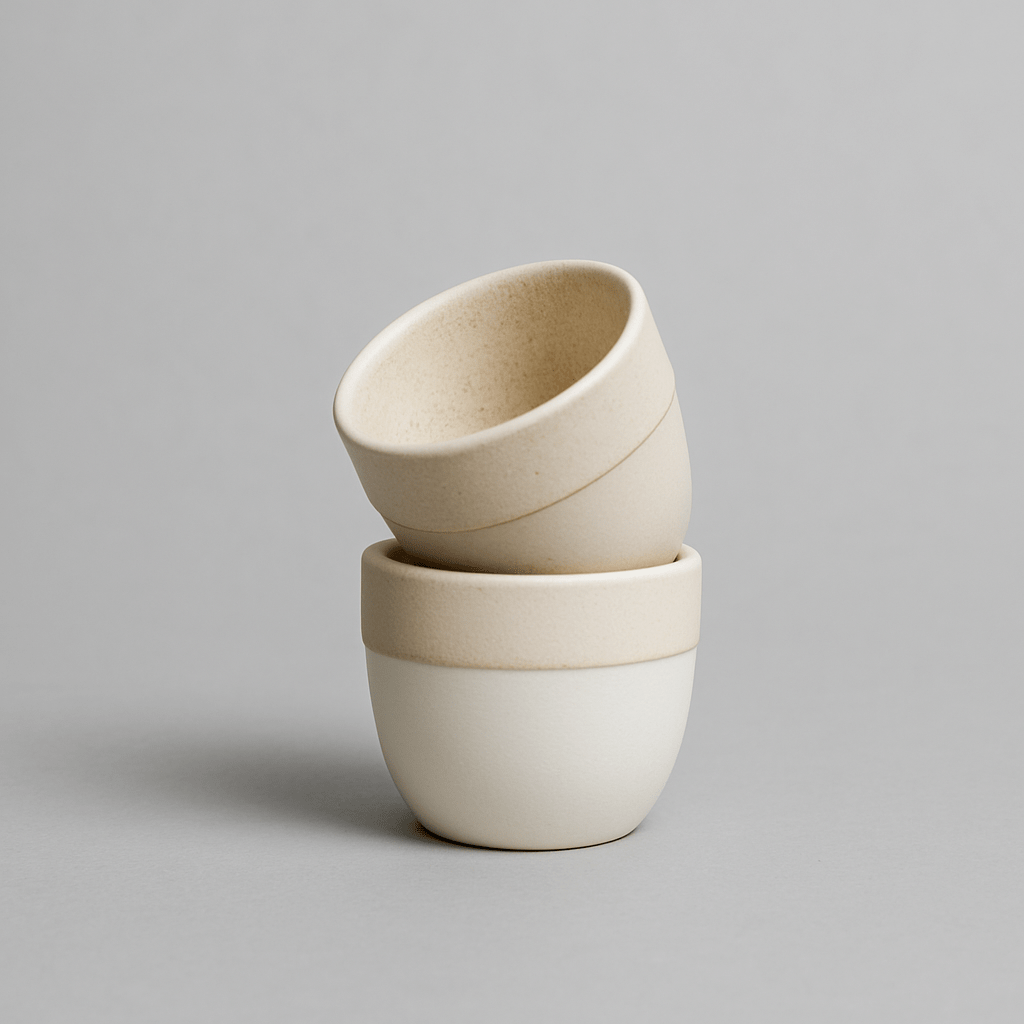 אספרסו עגלגלות – בהיר 80 מ"ל - Ceramora כוסות אספרסו