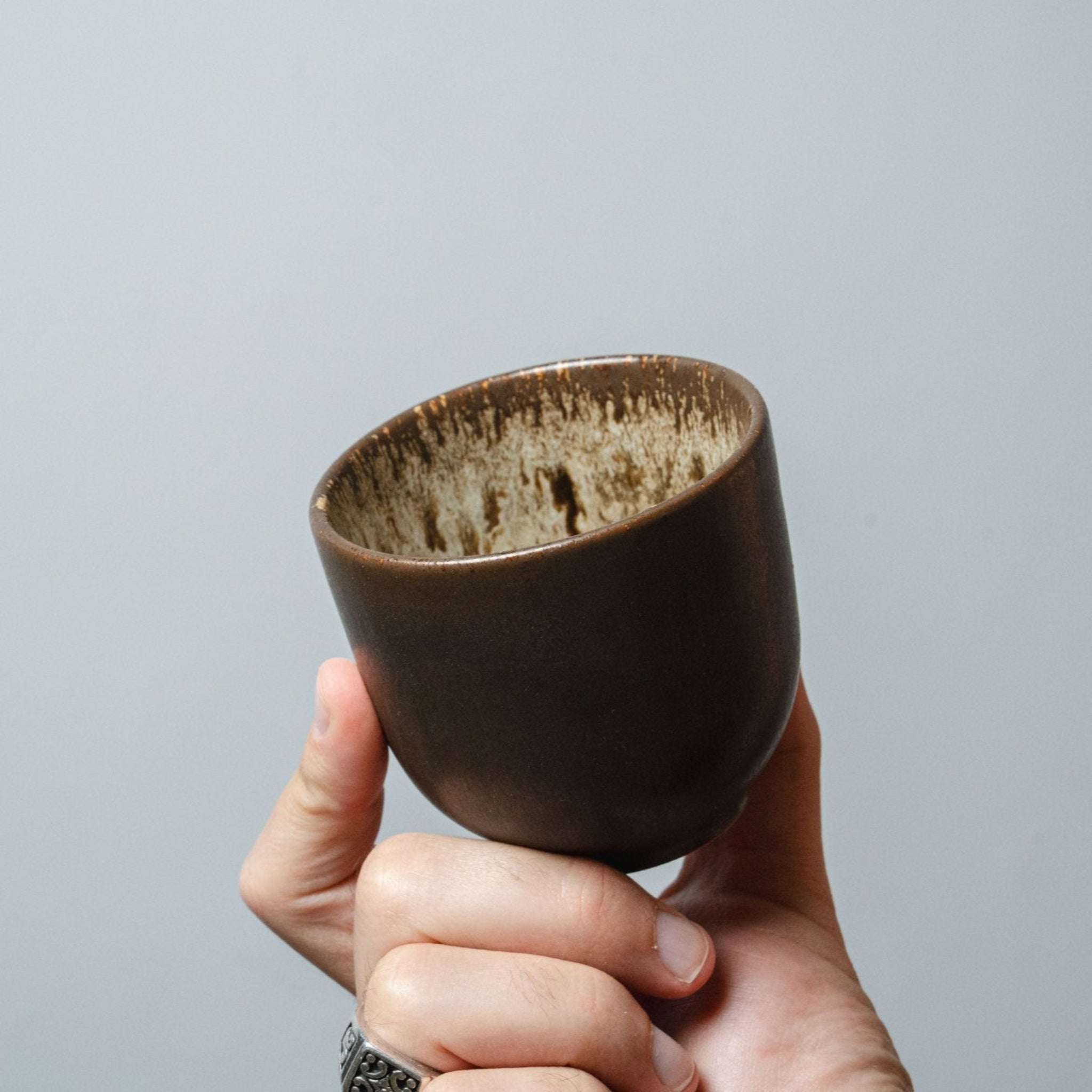 קפוצ'ינו קטן | סדרת נגה | אורן - Ceramora כוסות לאטה