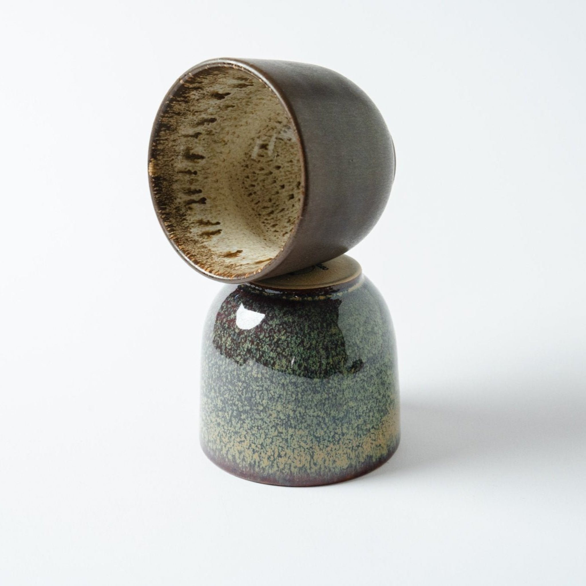 קפוצ'ינו קטן | סדרת נגה | בזלת - Ceramora כוסות לאטה