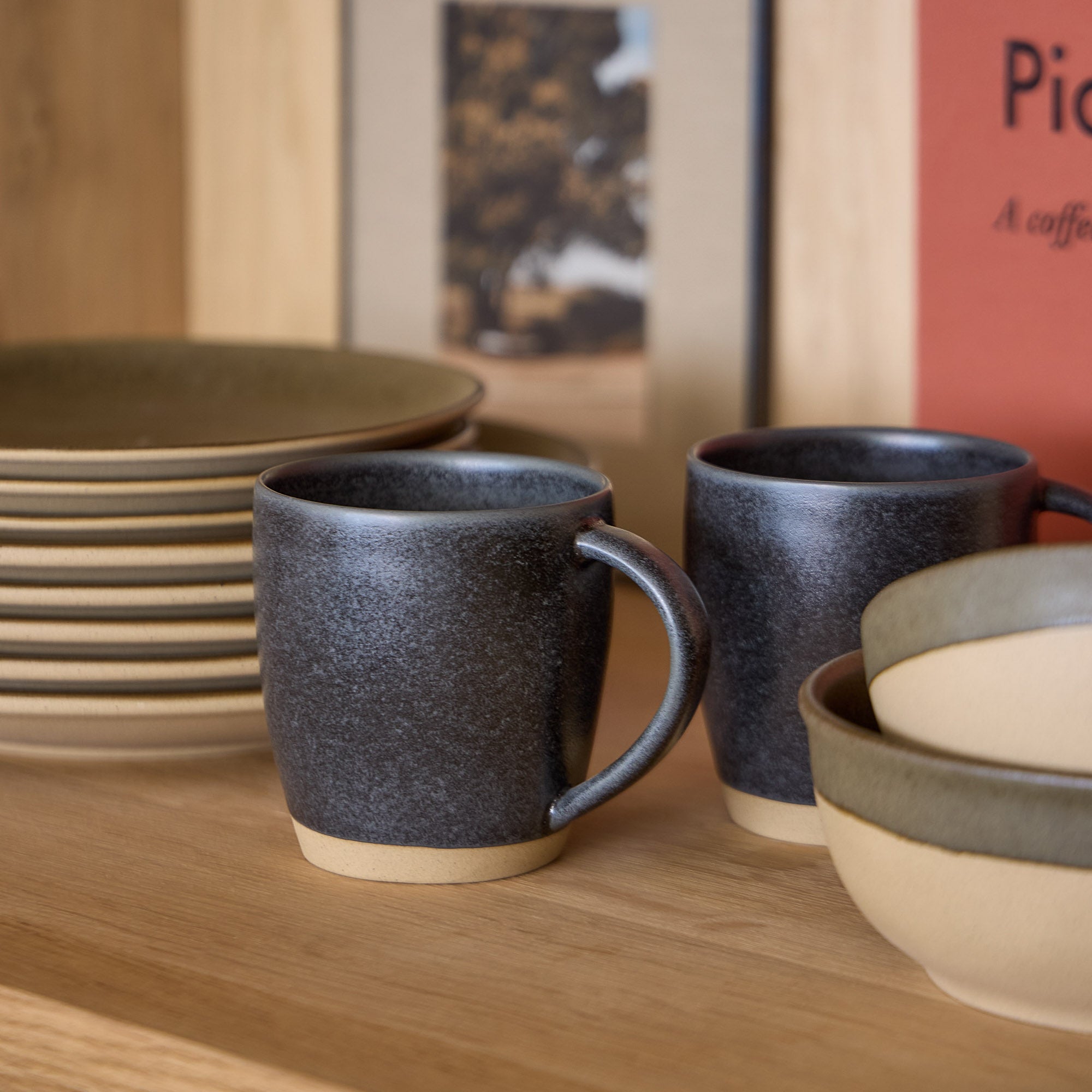 מאג מסדרת עגלגלות | 440 מ״ל - Ceramora כוסות מאג