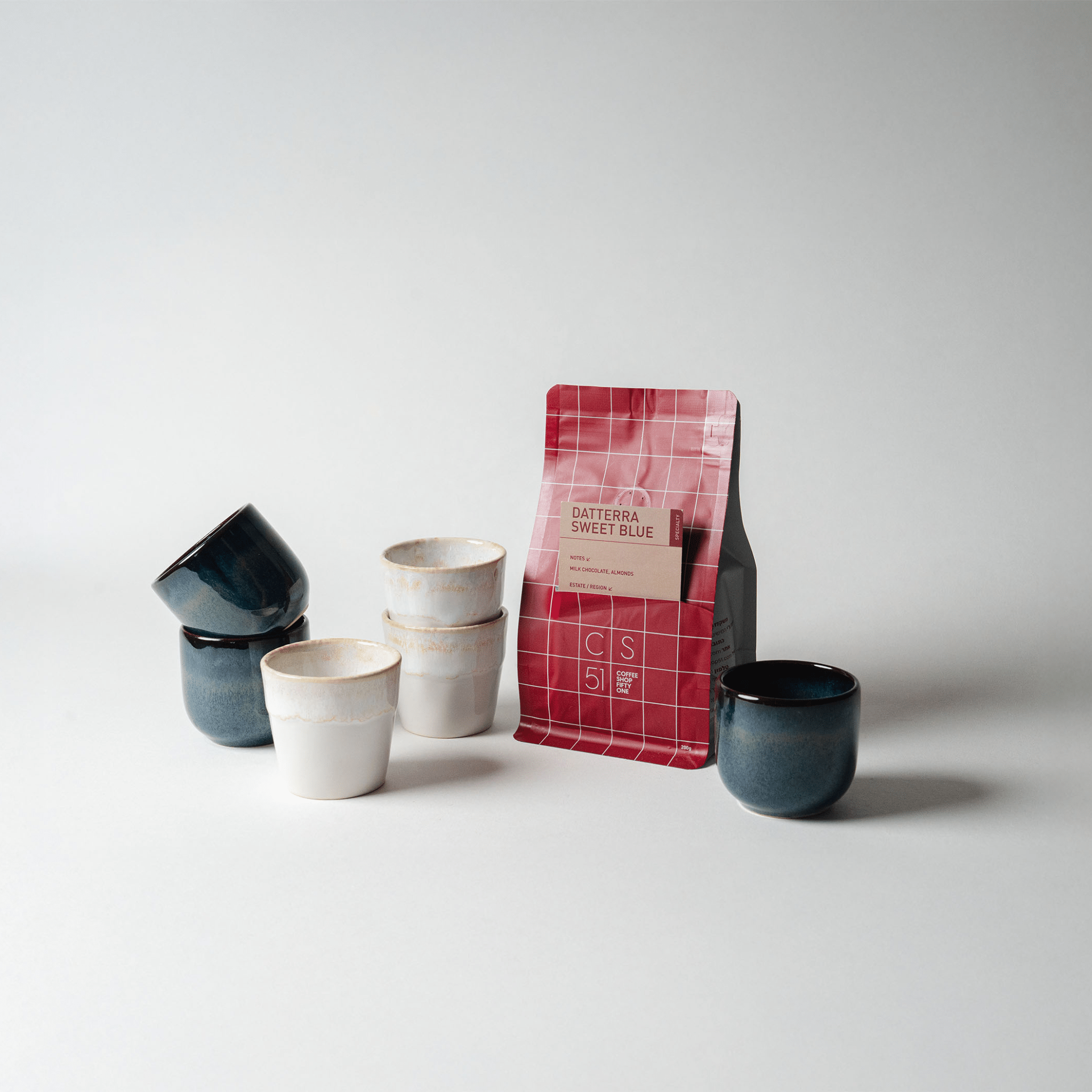 מארז מתנה לאוהבי קפה | אספרסו - Ceramora כוסות אספרסו