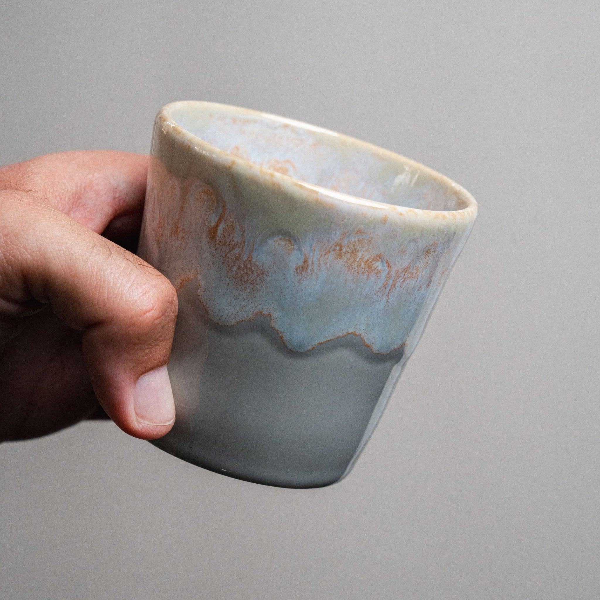 מארז מתנה מעץ - קפוצ׳ינו מסדרת ים - Ceramora כוסות קורטדו