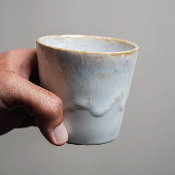 מארז מתנה מעץ - קפוצ׳ינו מסדרת ים - Ceramora כוסות קורטדו