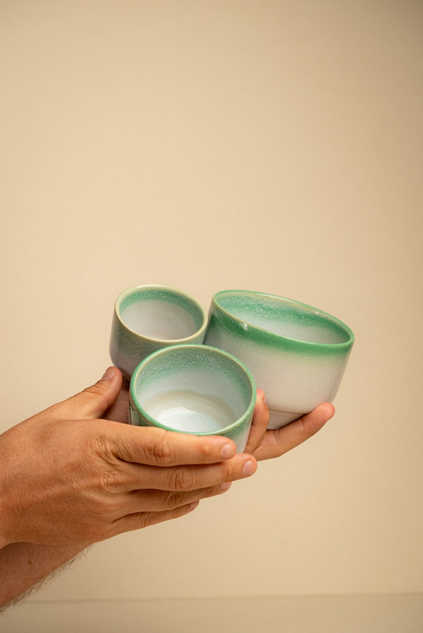 מארז למכונת קפה חדשה - סדרת מלס - Ceramora כוסות קורטדו