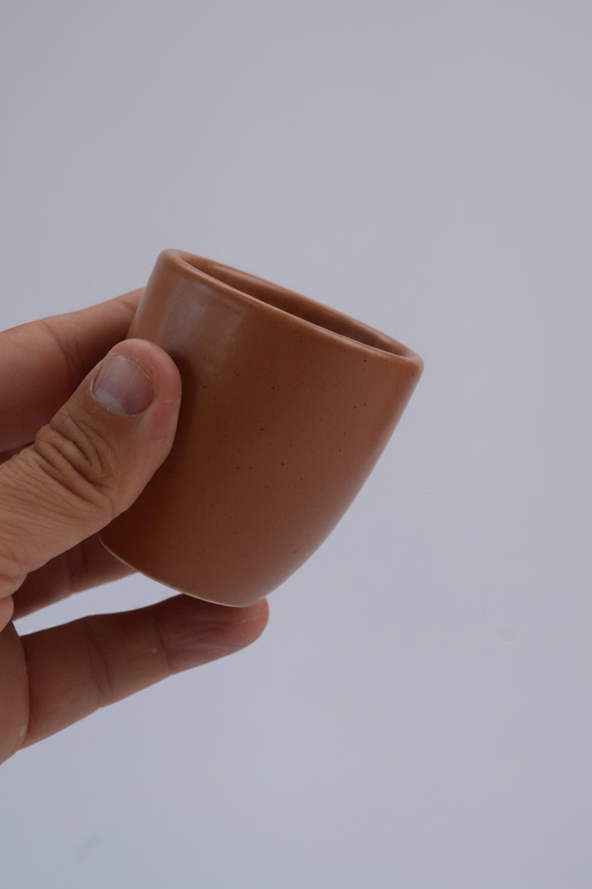 כוס אספרסו קצר/ארוך – סדרת קרם - Ceramora כוסות אספרסו