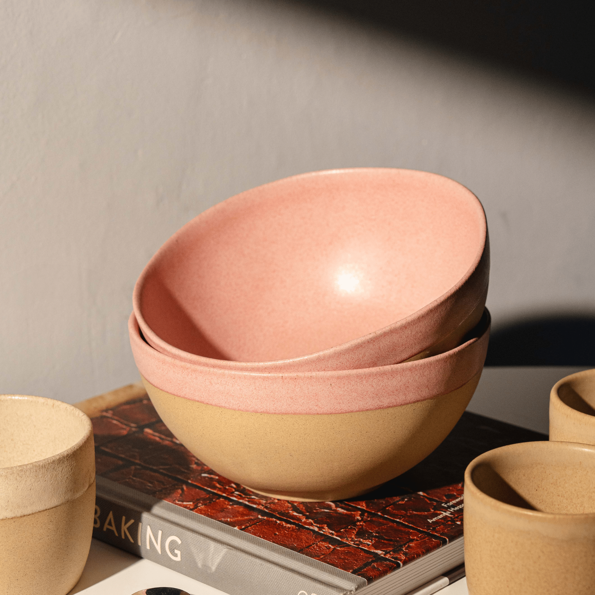 שישית קערות מקרמיקה ראמן - סדרת עגלגלות - Ceramora כוסות קורטדו