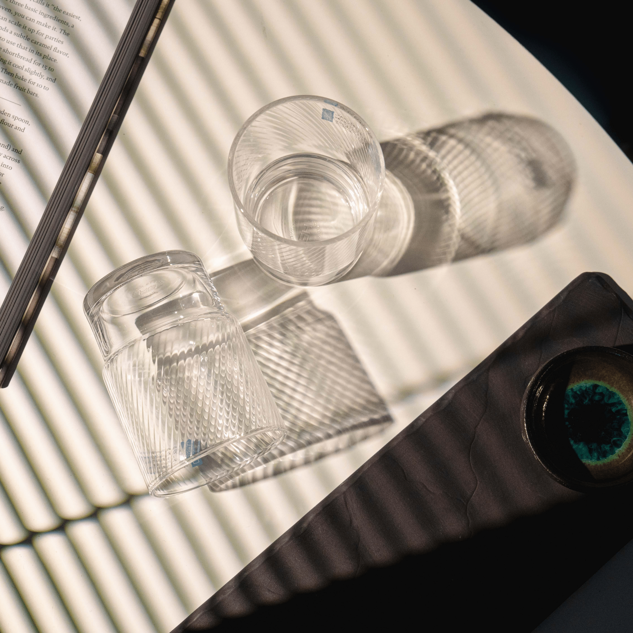 כוס זכוכית יפנית 250 מ"ל – שילוב של אסתטיקה ועמידות - Ceramora כוסות לאטה