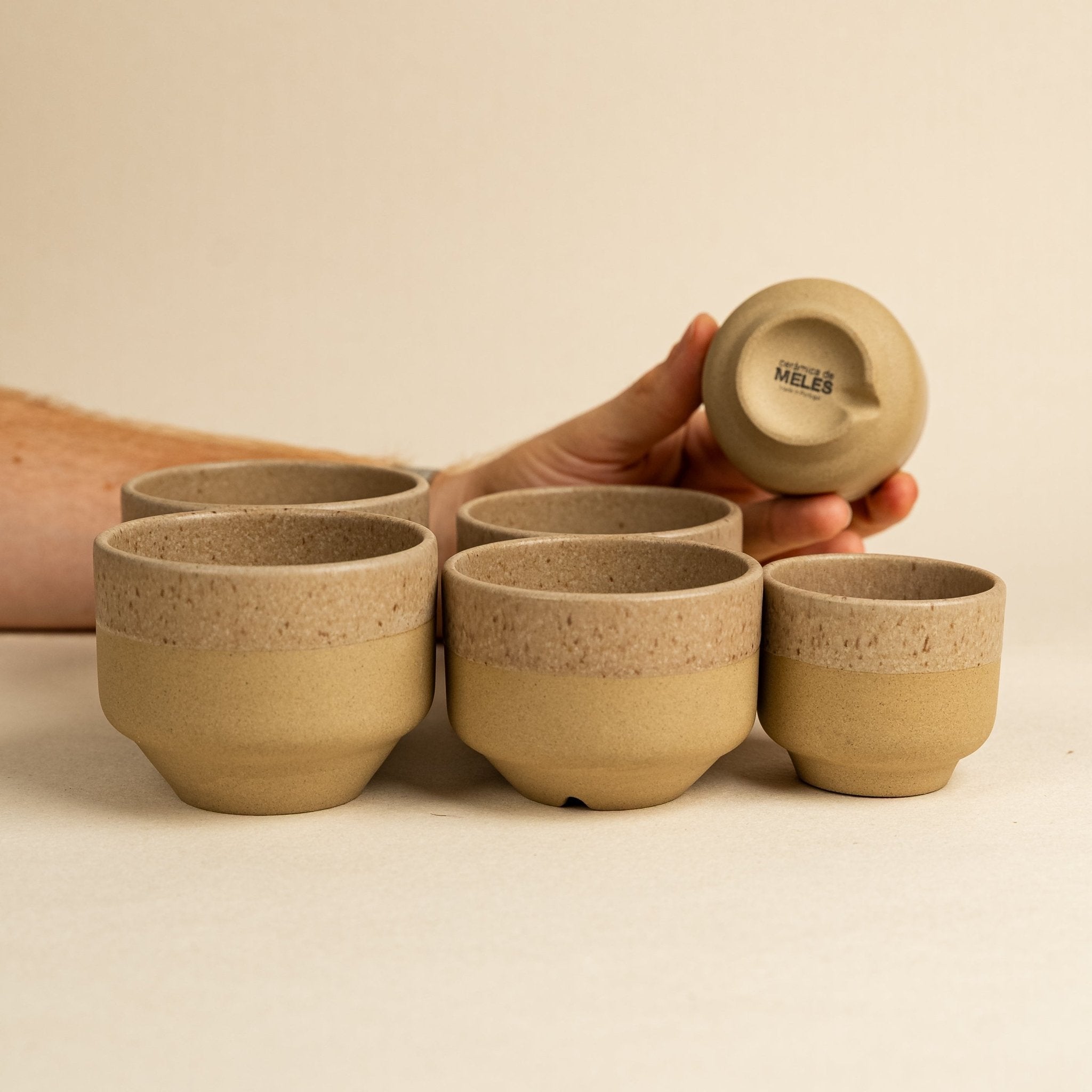 (מארז שלושת הגדלים - סדרת שבתאי (6 יחידות - Ceramora כוסות אספרסו