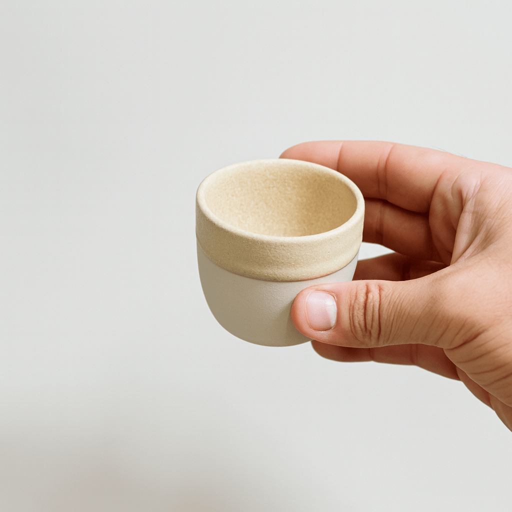 אספרסו עגלגלות – בהיר 80 מ"ל - Ceramora כוסות אספרסו