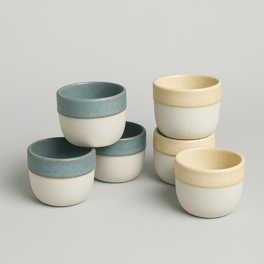 אספרסו עגלגלות – בהיר 80 מ"ל - Ceramora כוסות אספרסו