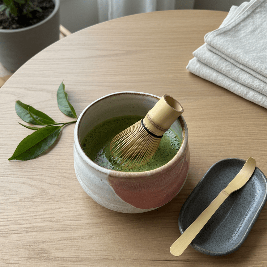 קערת מאצ׳ה מקרמיקה בעבודת יד – מהדורה מוגבלת - Ceramora כוסות קורטדו