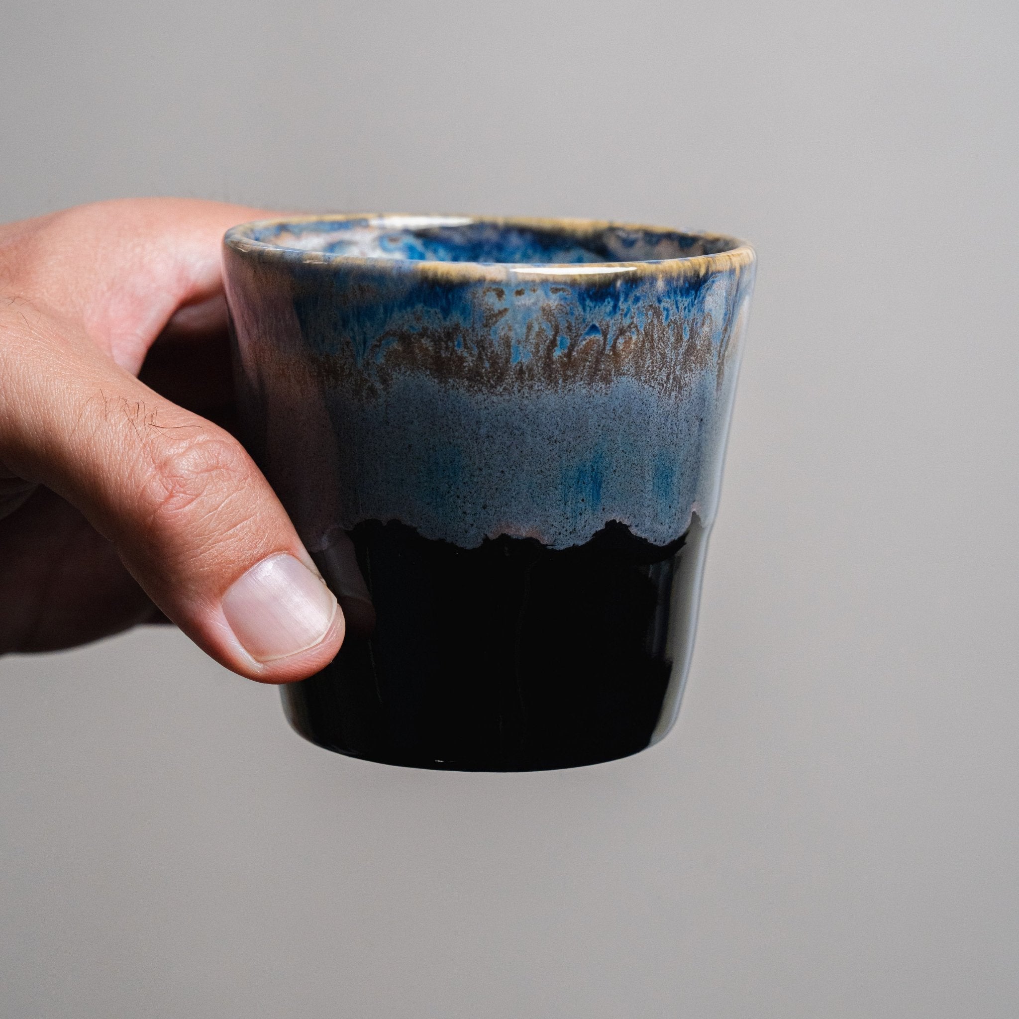 מארז מתנה מעץ - קפוצ׳ינו מסדרת ים - Ceramora כוסות קורטדו