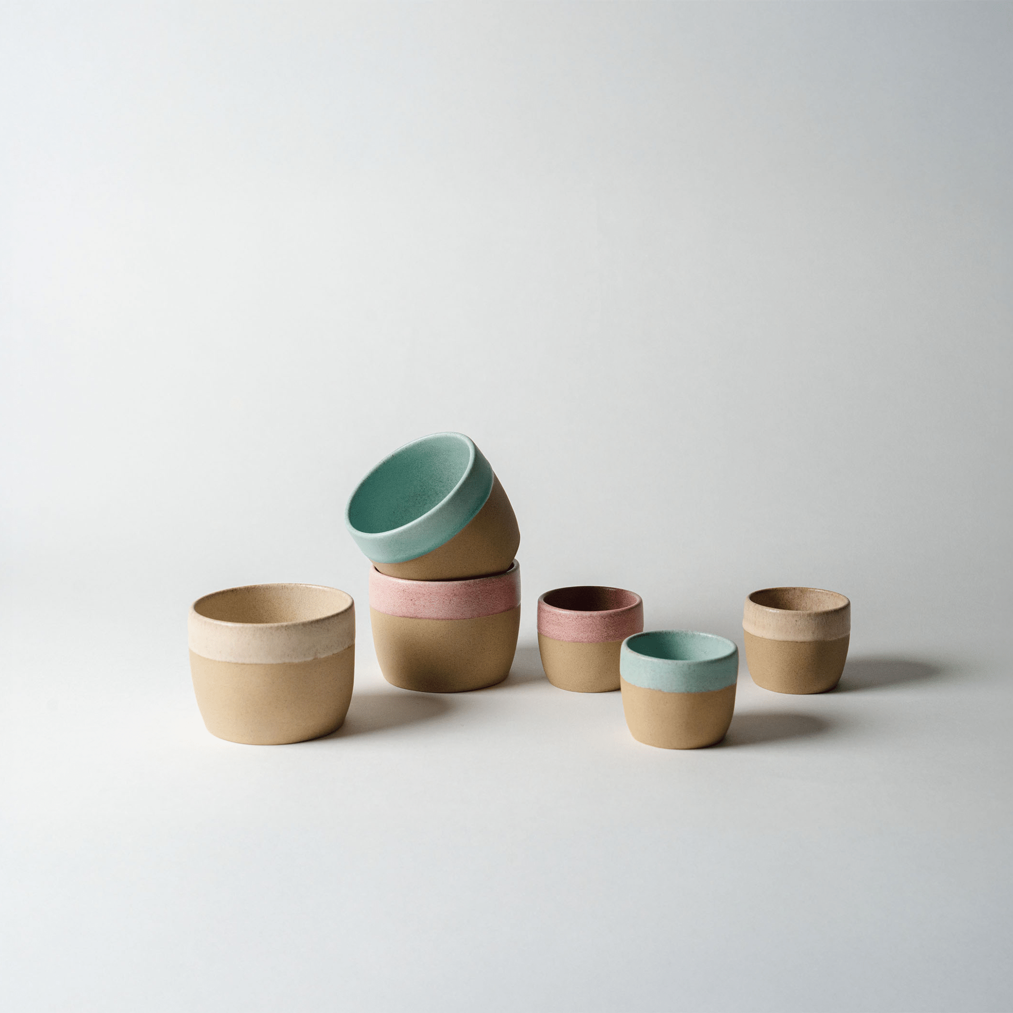 מארז שישיית עגלגלות - Ceramora כוסות קורטדו