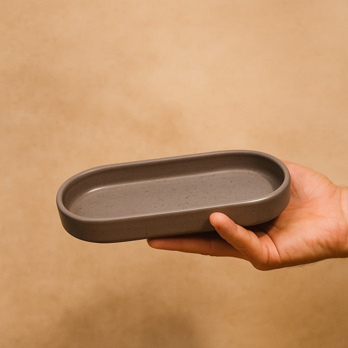 מגש הגשה לאספרסו | פקאן - Ceramora