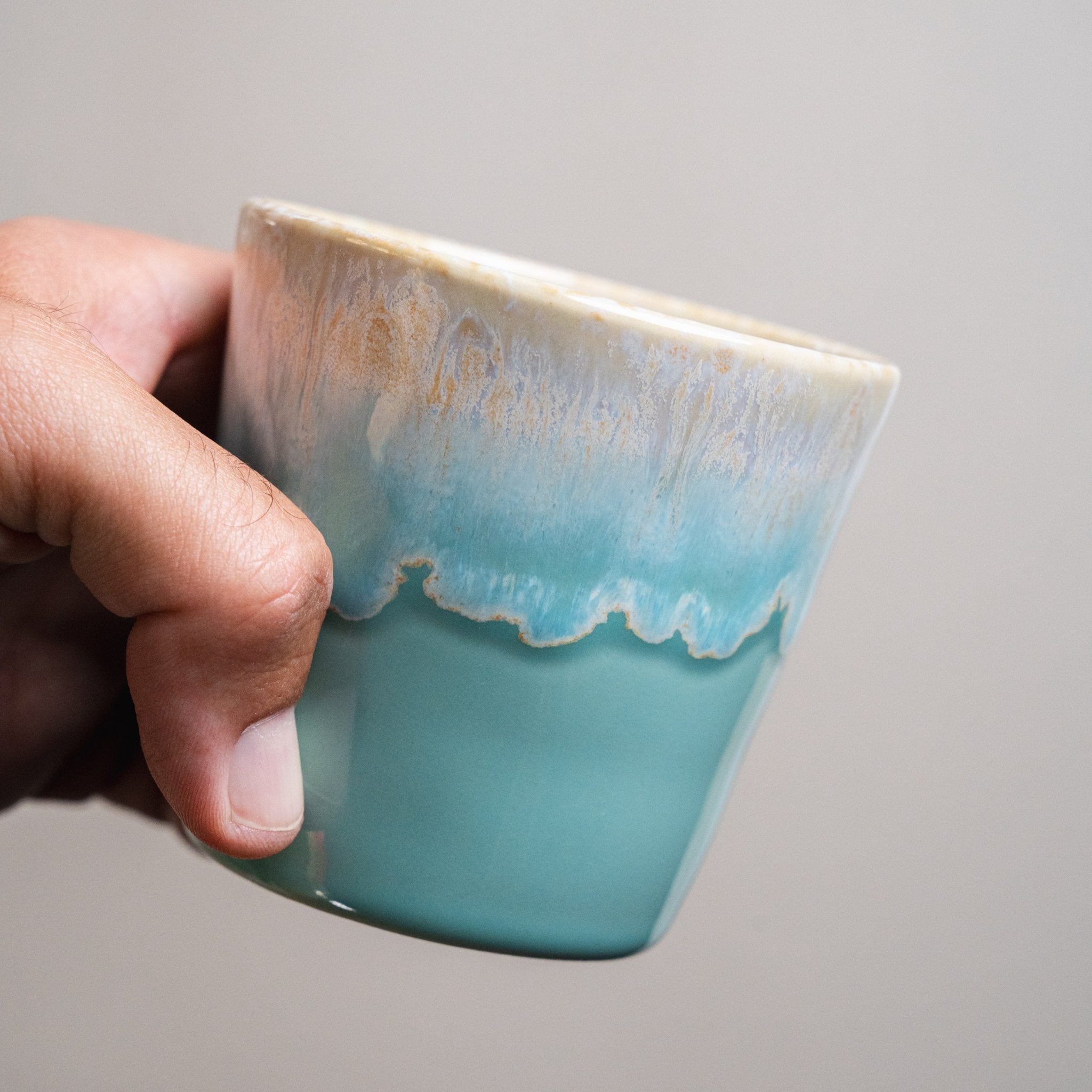 מארז שלישיית כוסות קפוצ'ינו – סדרת ים - Ceramora כוסות לאטה