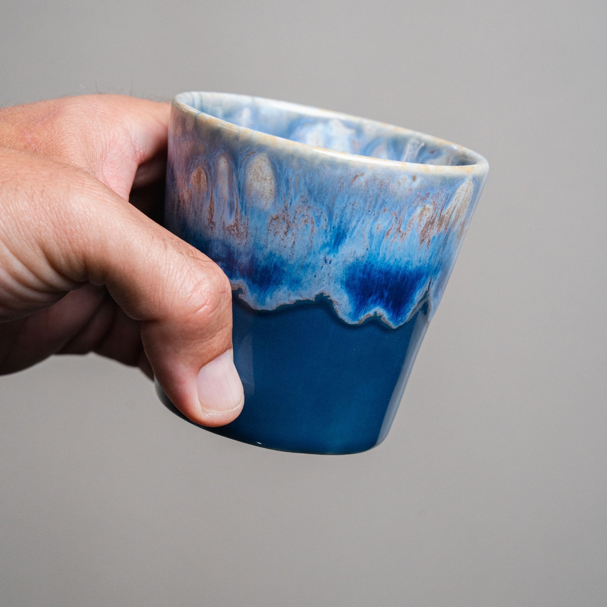 מארז שלישיית כוסות קפוצ'ינו – סדרת ים - Ceramora כוסות לאטה