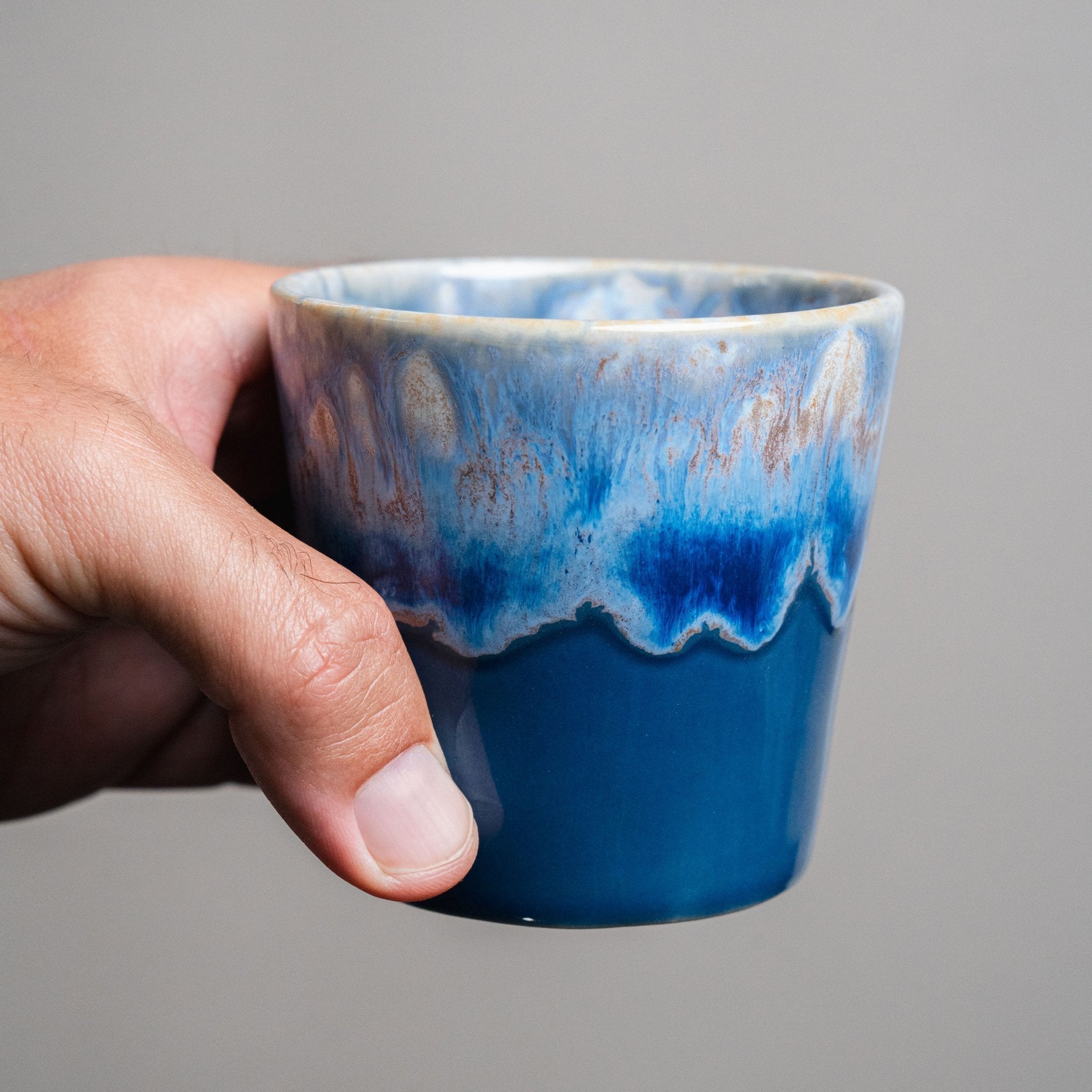 מארז שלישיית כוסות קפוצ'ינו – סדרת ים - Ceramora כוסות לאטה