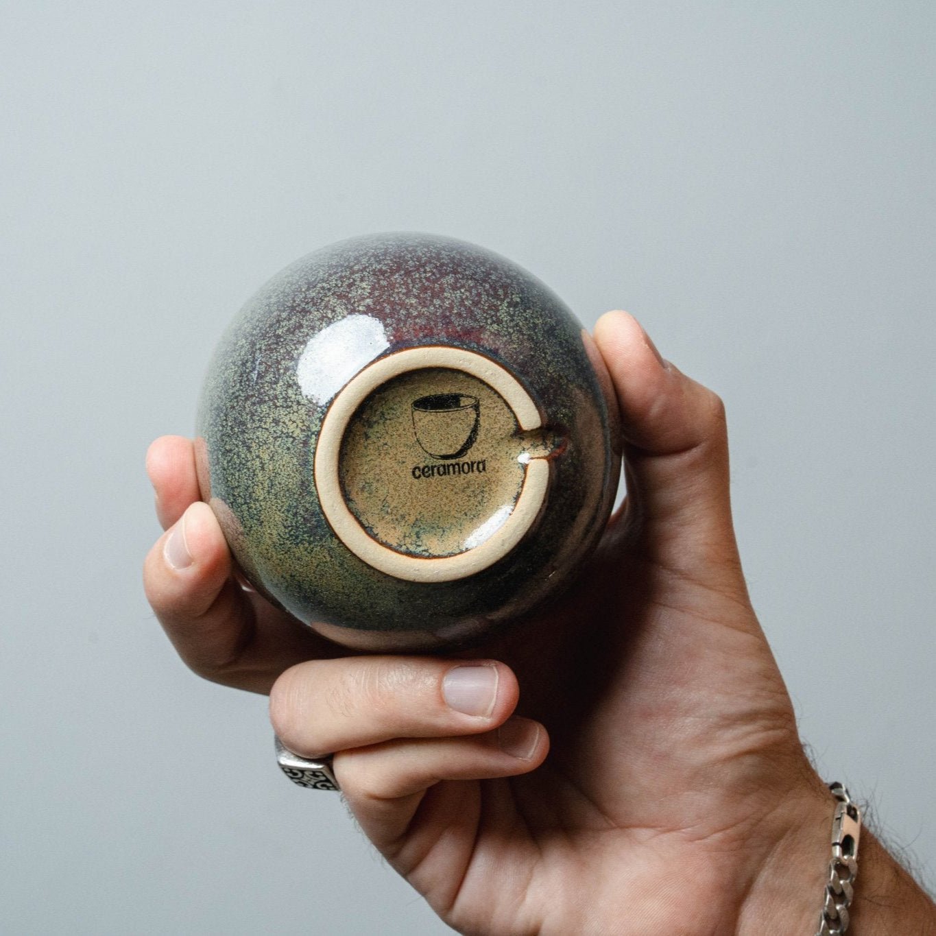 ספל קפוצינו גדול - בזלת – 265 מ"ל - Ceramora כוסות לאטה