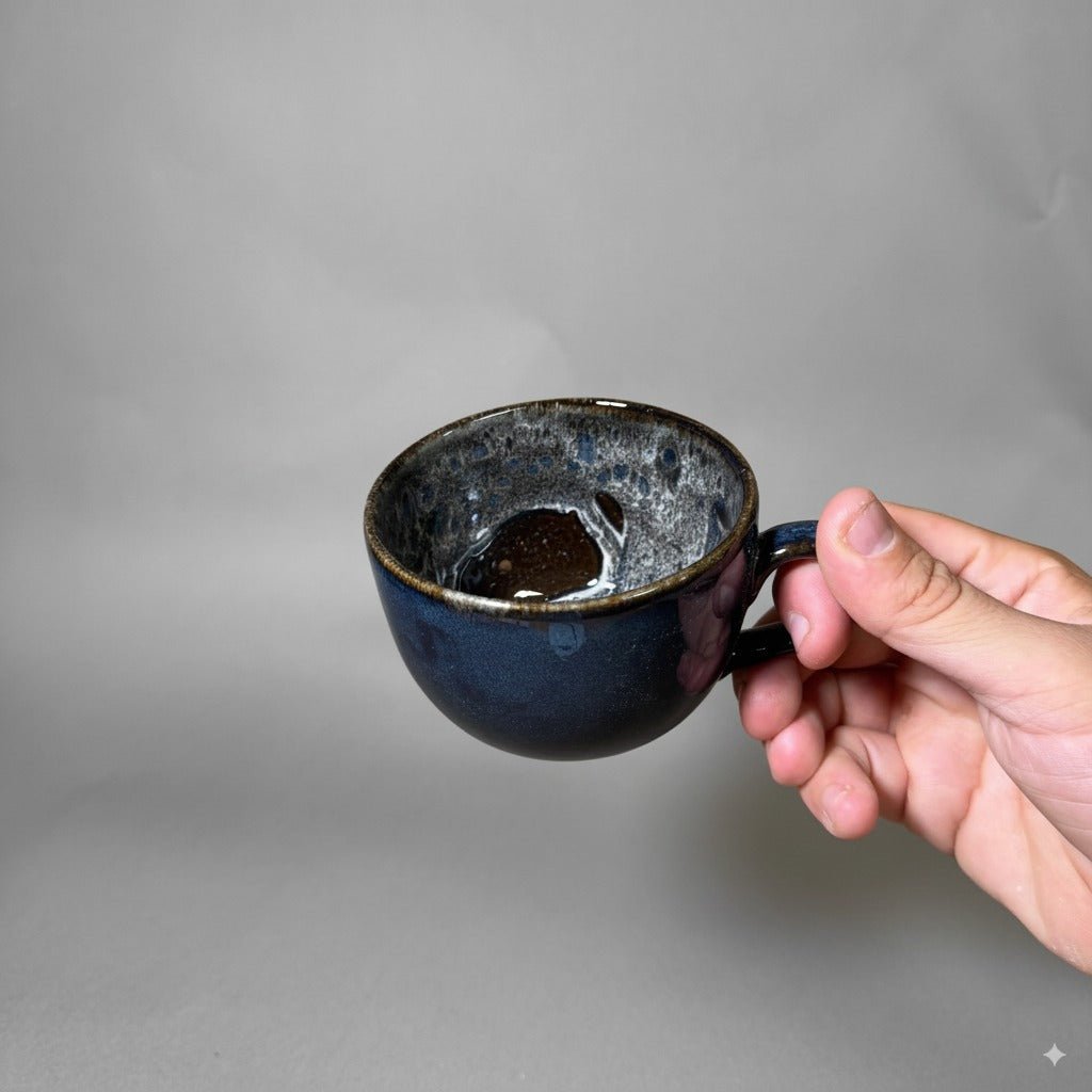 ספל תה עם ידית בצבעי נגה | 265 מ"ל - Ceramora כוסות לאטה