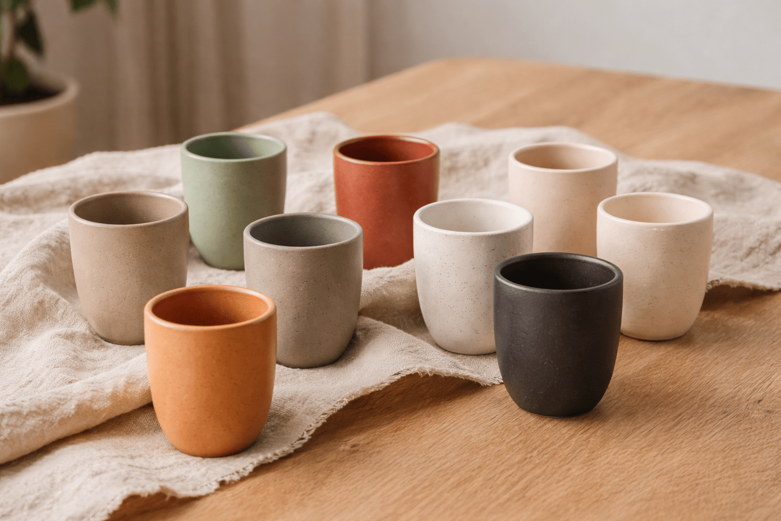 כוס אספרסו קצר/ארוך – סדרת קרם - Ceramora כוסות אספרסו