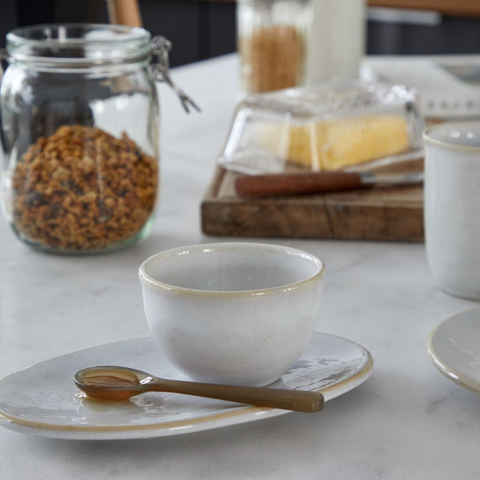 כוס מאצ'ה / קפוצ'ינו | מנוקדת - Ceramora