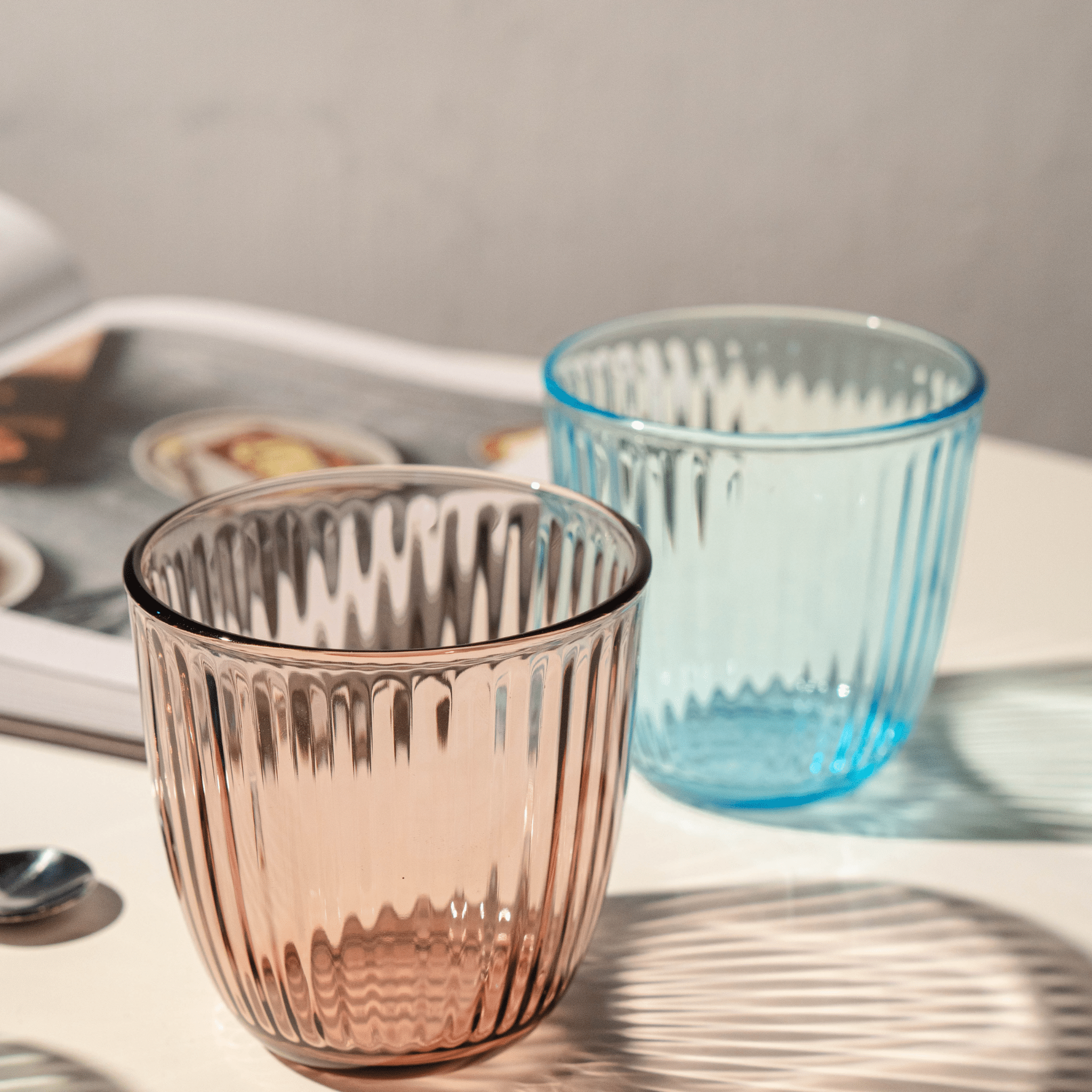 כוס זכוכית | פסים - Ceramora כוסות מאג